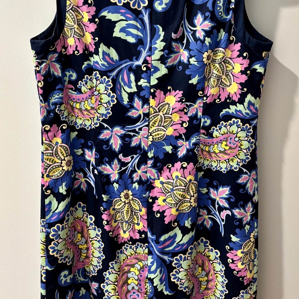 Talbots Navy Floral Mini Dress